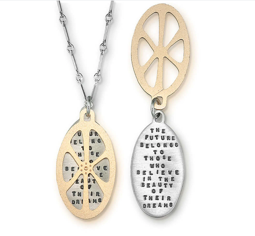 Eleanor Roosevelt Quote Necklace