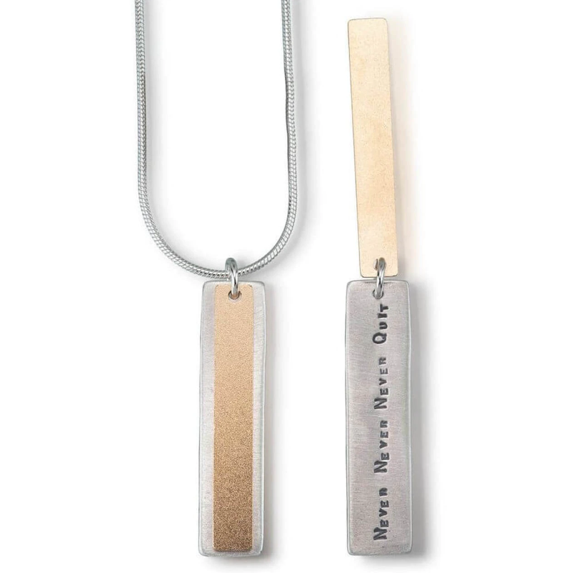 Churchill Never Quite Quote Necklace